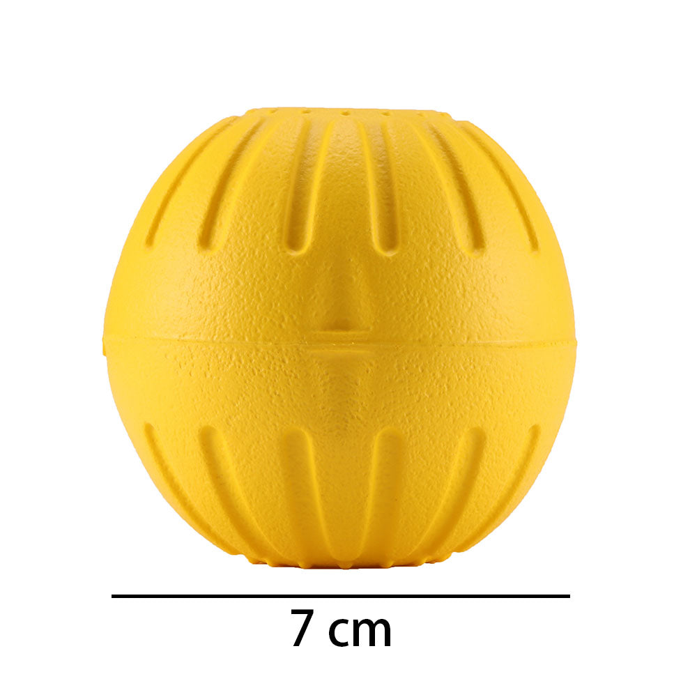 Juguete portátil para mascotas con forma de bola hueca de EVA