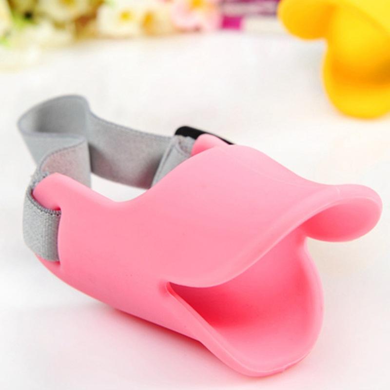 Máscara de silicona con forma de pato para perros pequeños