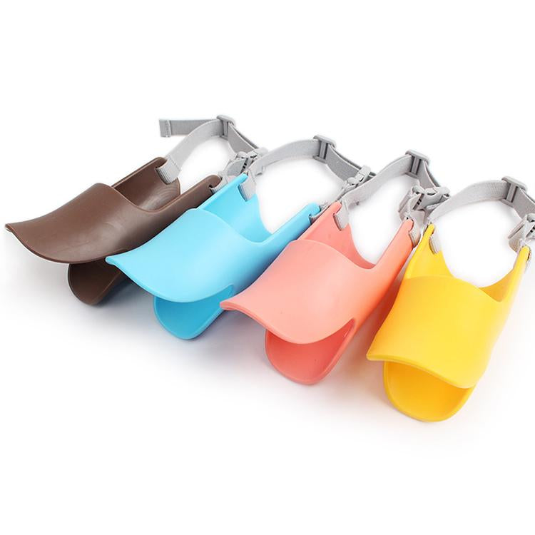 Máscara de silicona con forma de pato para perros pequeños