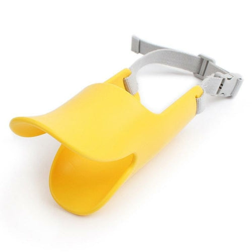 Máscara de silicona con forma de pato para perros pequeños