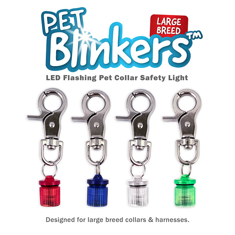 Pet Blinkers™ Flashing LED Pet Safety Light - Large Breed 20 PC