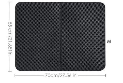Black Cat Litter Trapper: The Ultimate Waterproof Mat For Mess-Free