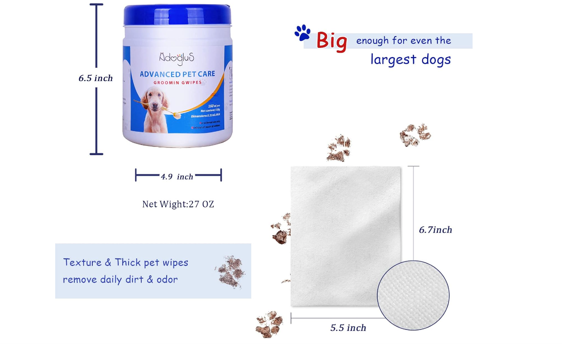 Toallitas para mascotas con hisopos de algodón gratis