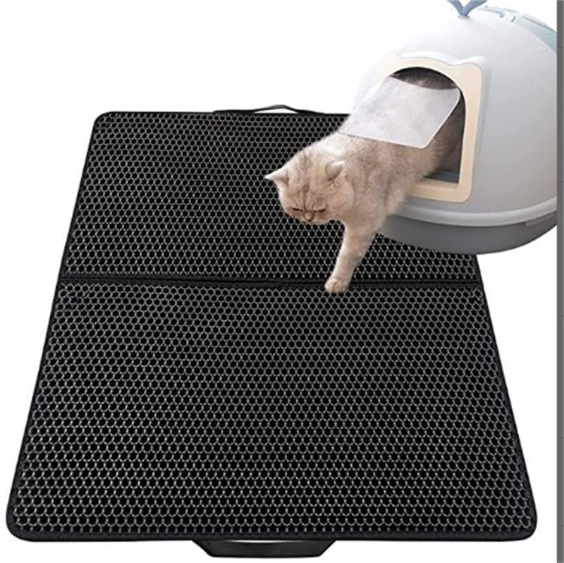 Double-Layered Cat Litter Mat - Stylish And Functional