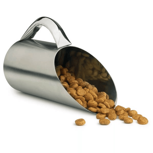 Pala para comida para mascotas PS - Diseño elegante de acero inoxidable