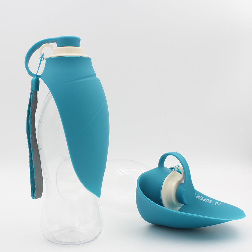 Dispensador de agua portátil para mascotas, comedero a prueba de fugas