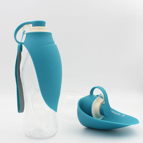 Dispensador de agua portátil para mascotas, comedero a prueba de fugas