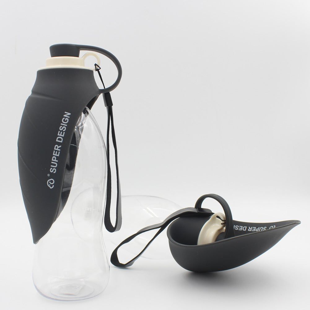 Dispensador de agua portátil para mascotas, comedero a prueba de fugas