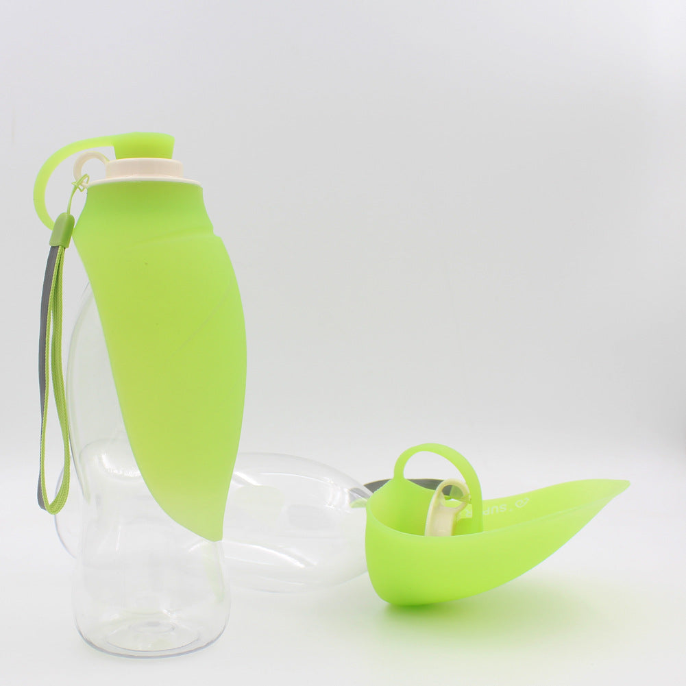 Dispensador de agua portátil para mascotas, comedero a prueba de fugas