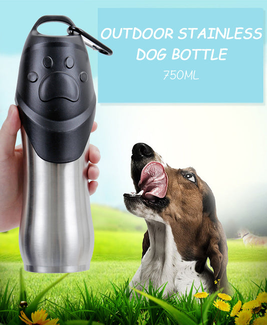 Botella de agua portátil para mascotas, para gatos y perros, para exteriores