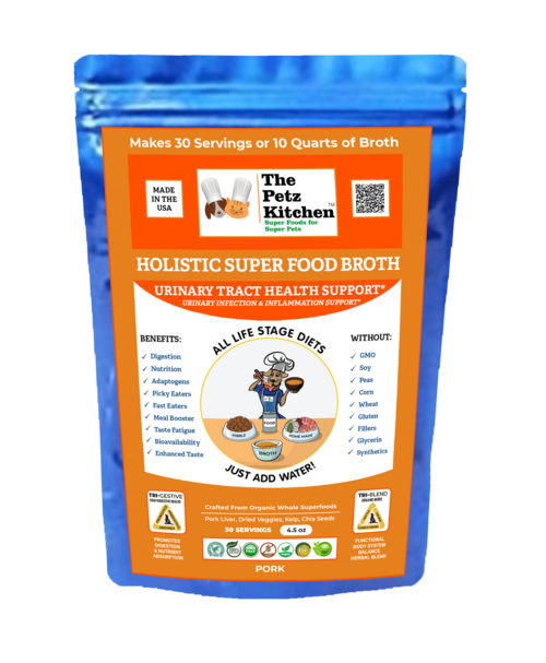 Caldo Super Food de Petz Kitchen para la salud del tracto urinario