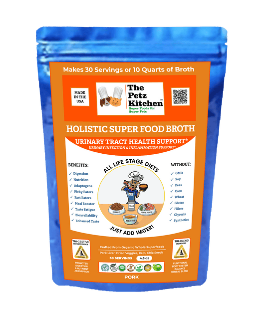 Caldo Super Food de Petz Kitchen para la salud del tracto urinario