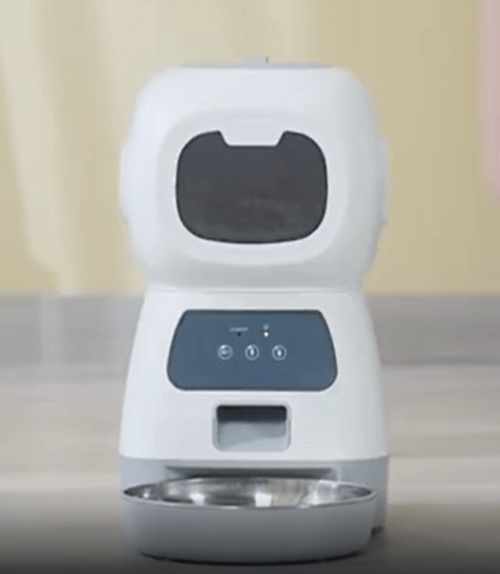 Comedero para mascotas con control remoto Smartpaws: dispensador automático de comida con