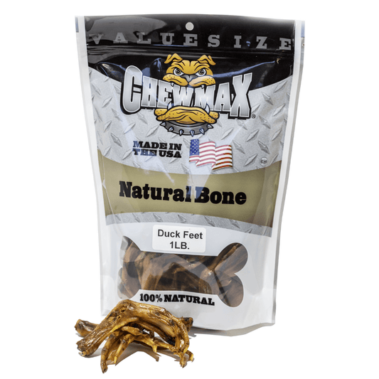 Golosinas premium de patas de pato asadas para mascotas - 1 lb