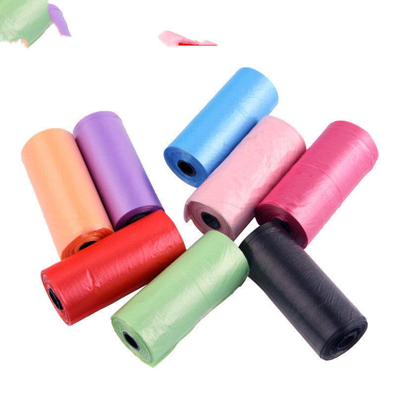 Dispensador portátil de bolsas para desechos de mascotas con contenedor de basura