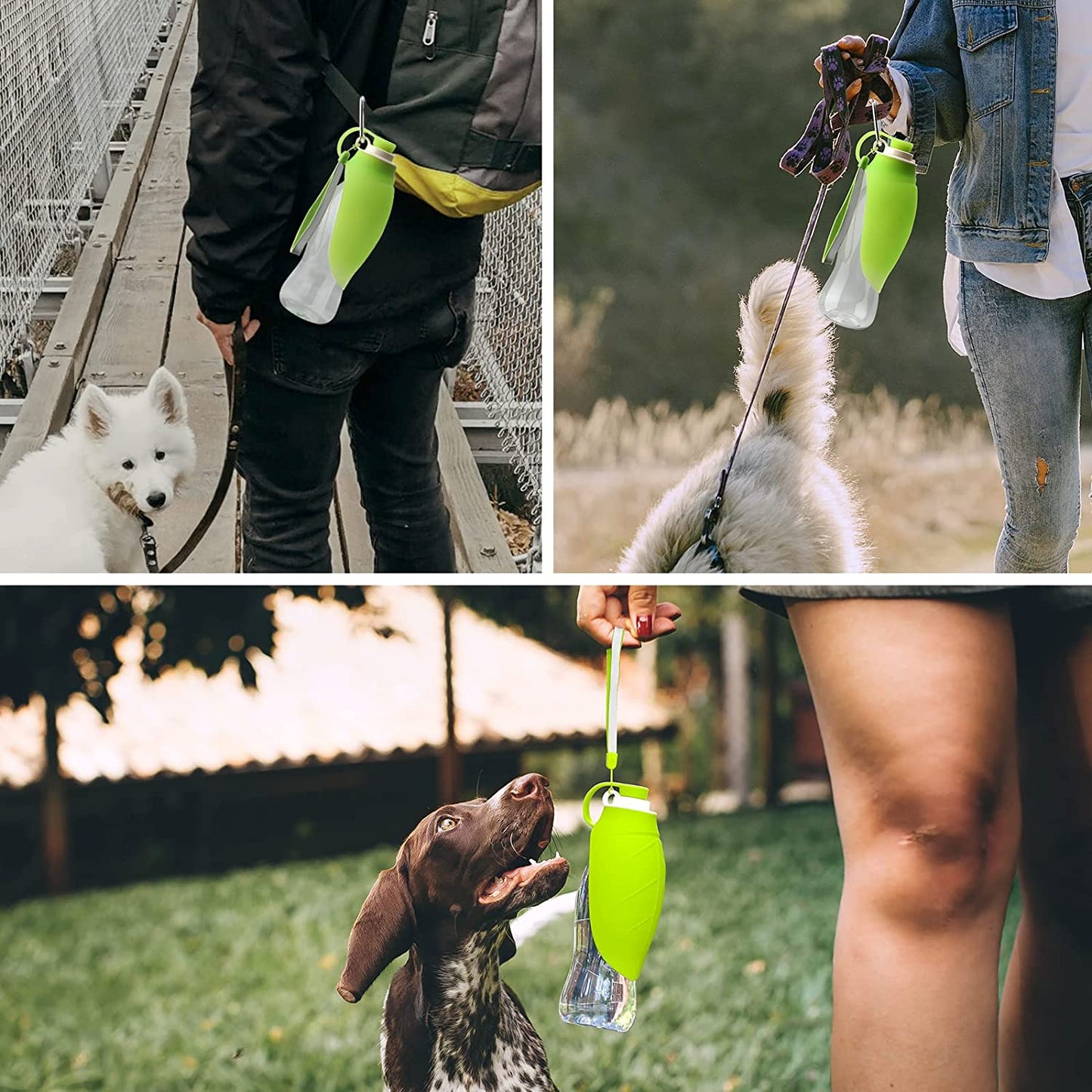 Dispensador de agua portátil para mascotas, comedero a prueba de fugas