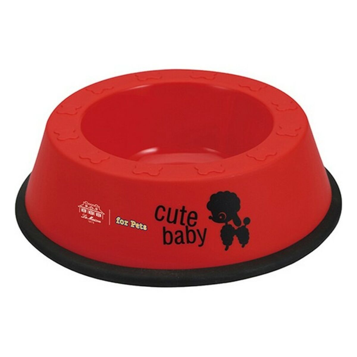 Comedero para mascotas Hearts &amp; Homies S Plástico Rojo