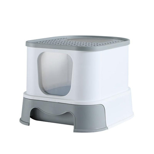 Bandeja para arena para gatos Splashguard: diseño cerrado, elegante y práctico