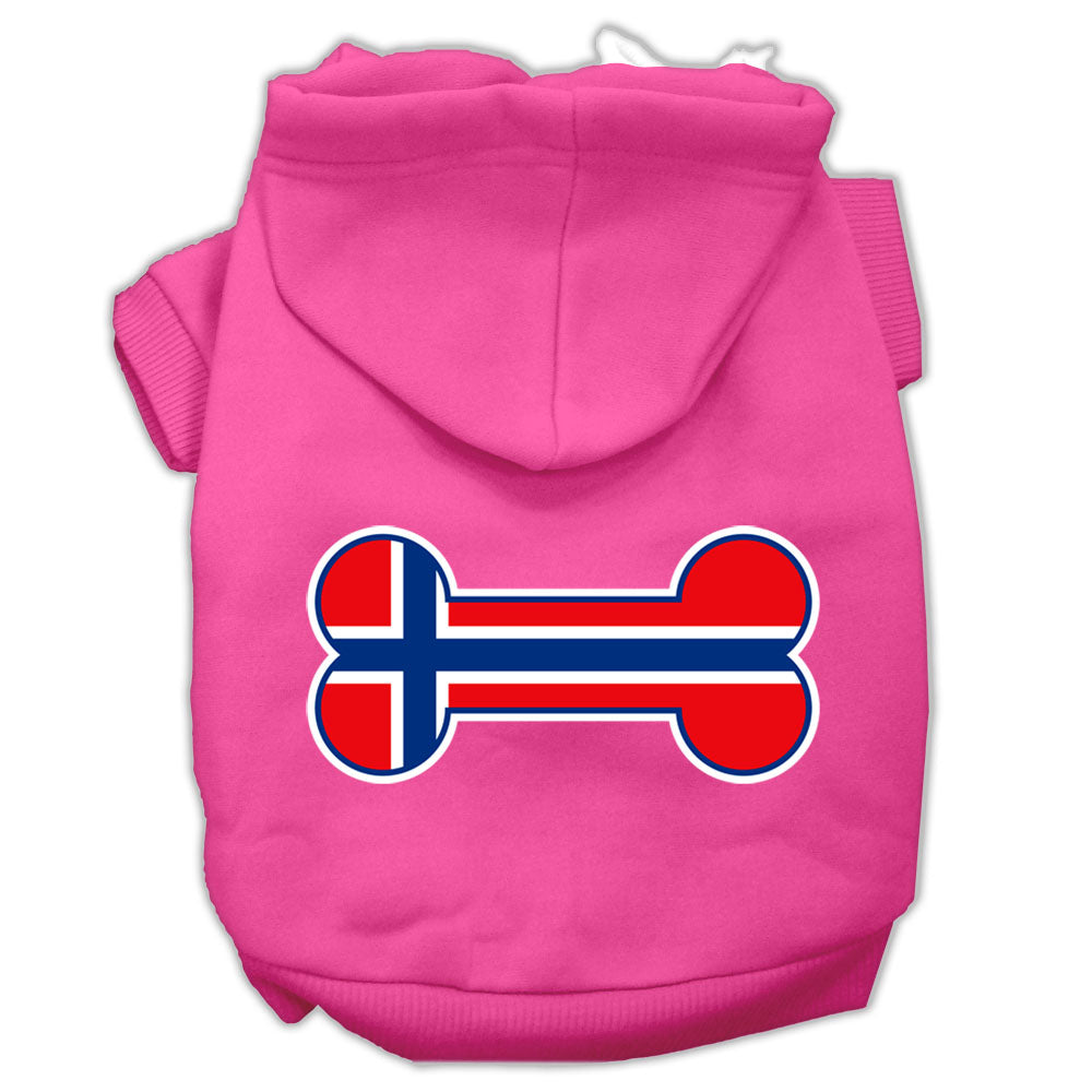 Mirage Pet 62-19 XXXLBPK Bone Shaped Norway Flag Screen Print Pet Hood