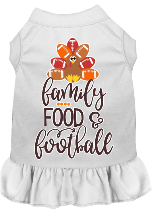 Mirage Pet 58-428 WTXS Family, Food & Football Screen Print Dog Dr