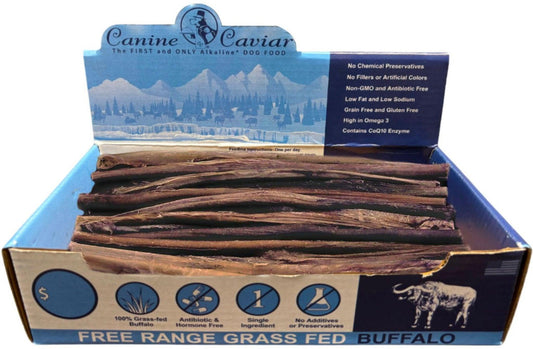 Canine Caviar Premium Grass-Fed Buffalo Treats - 12-Inch Box