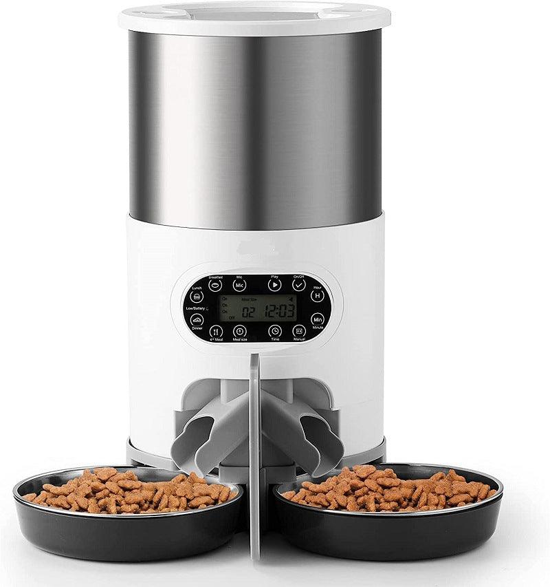 Comedero para mascotas con control remoto Smartpaws: dispensador automático de comida con