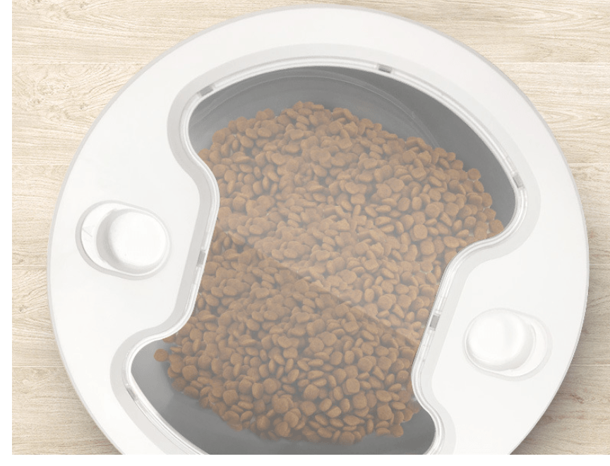 Comedero para mascotas con control remoto Smartpaws: dispensador automático de comida con