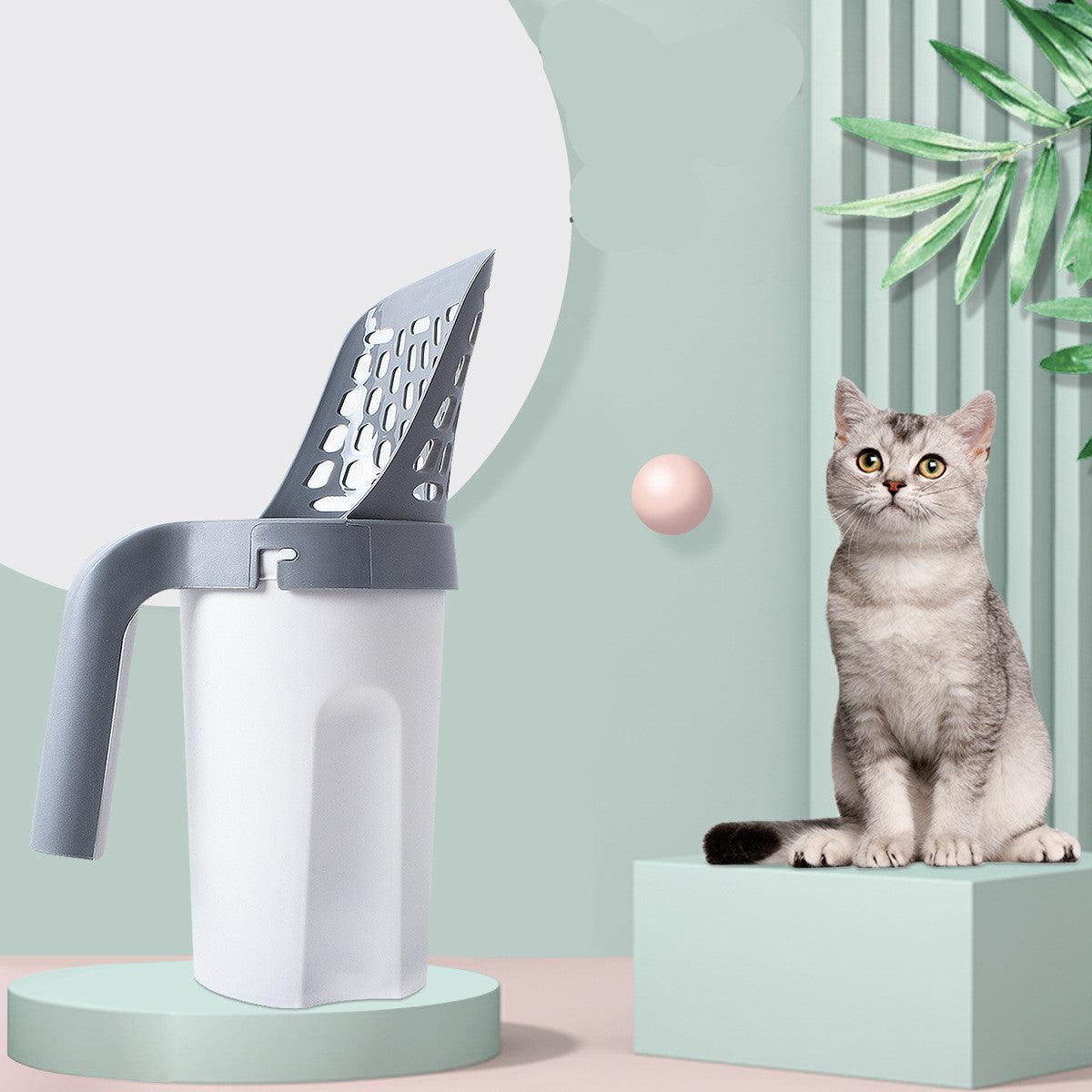 Ultimate Cat Litter Scoop With Built-In Trash Can - The Perfect